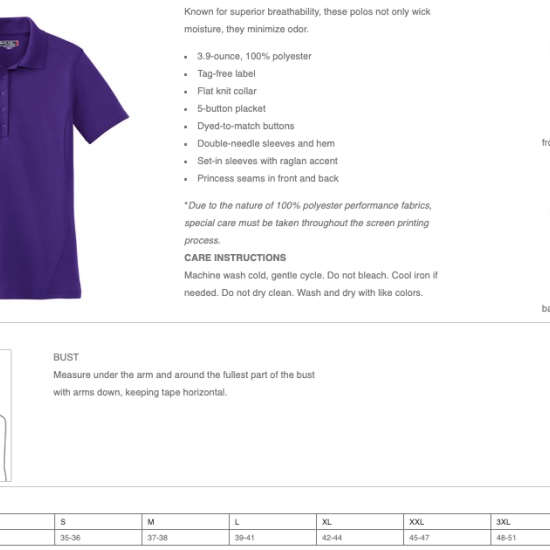 Royal Blue Sport-Tek® Women's Dry Zone® Raglan Accent Polo (Able Polo)